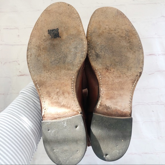 [Justin] Brown leather western roper boot 8.5D - Picture 6 of 8